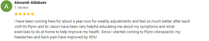 Chiropractic Kent WA Alexandr Aldabaev Testimonial