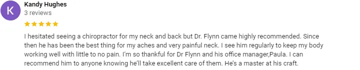 Chiropractic Kent WA Kany Hughes Testimonial